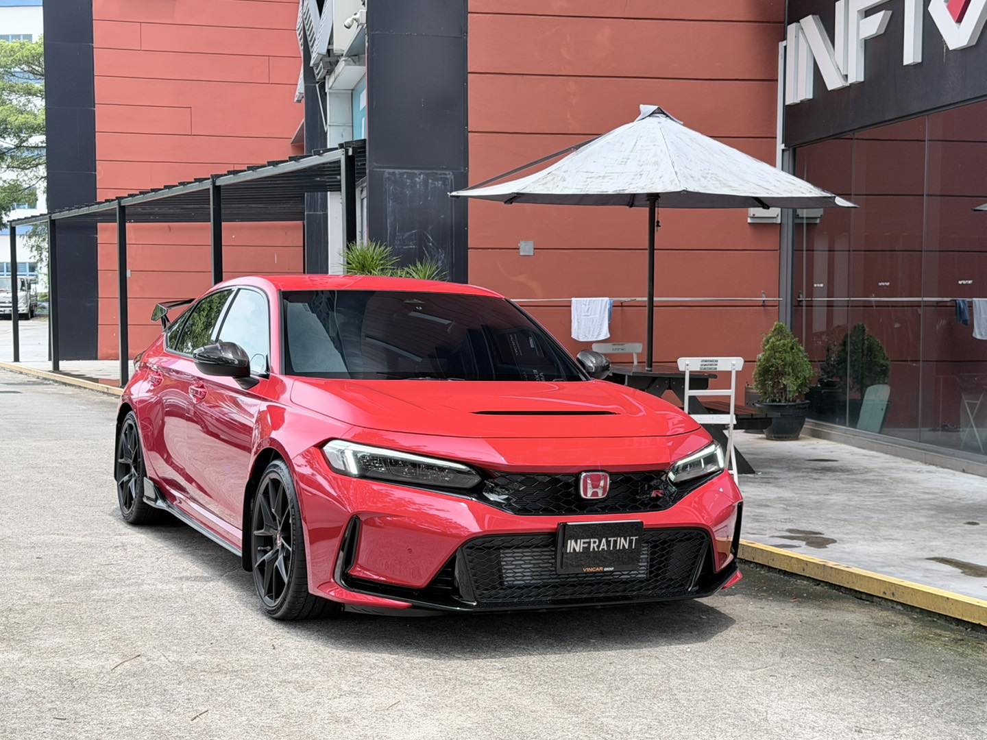 Honda Civic FL5 after window tinting