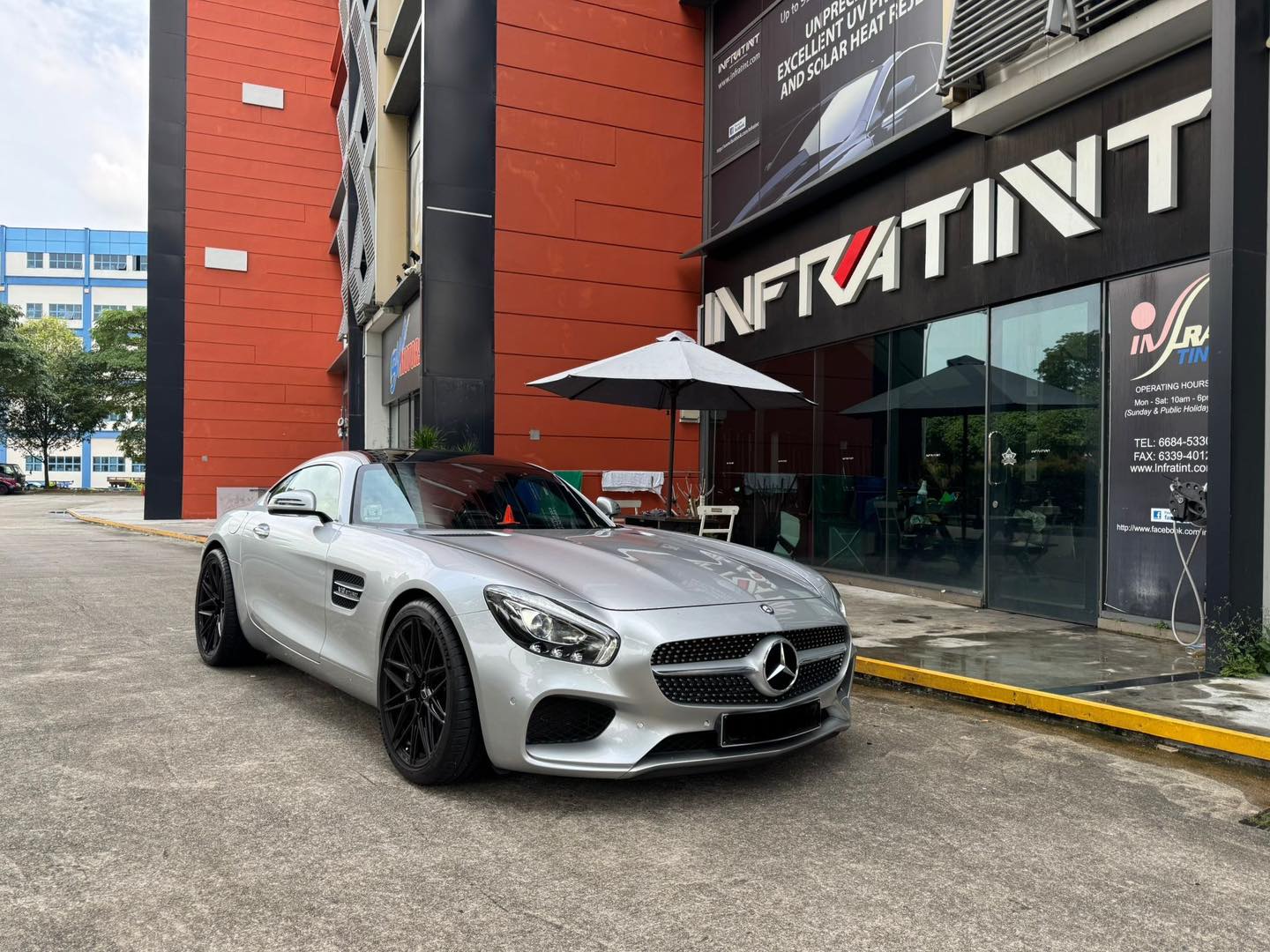 Mercedes-AMG GT after window tinting