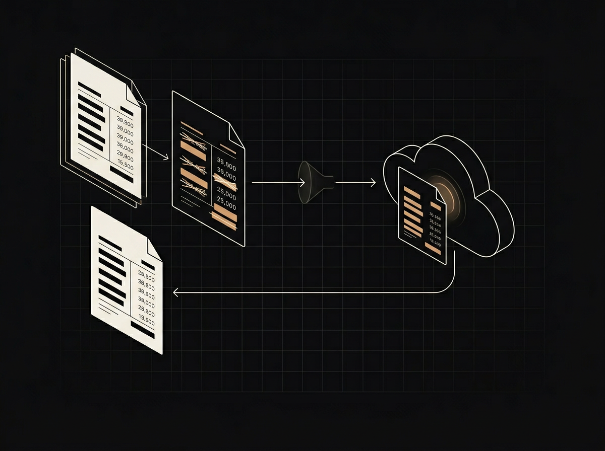 Vignette of a wealth advisory firm running a hybrid redaction pipeline. Client names and account numbers are stripped locally before anonymised text reaches a frontier model in the cloud. The output is rehydrated back inside the firm's network before an advisor sees it.
