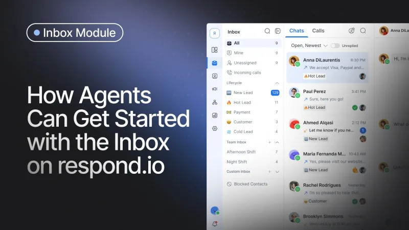 Video thumbnail: the respond.io inbox for agents